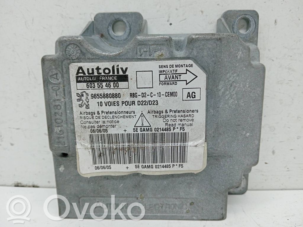 Peugeot 407 Unitate/modul de comandă airbaguri 