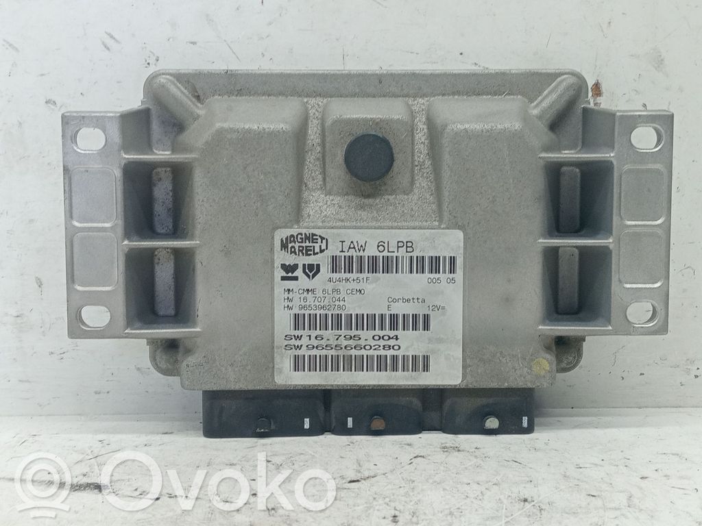 Engine control unit/module   9655660280,9653962780