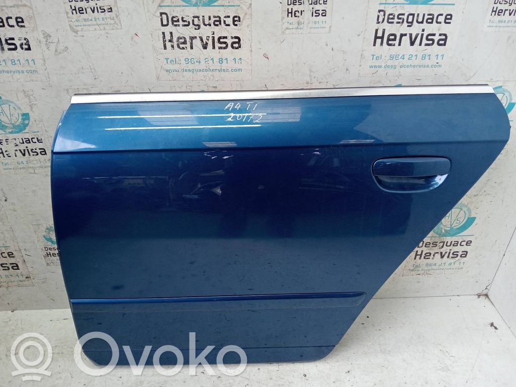 Audi A4 S4 B6 8E 8H Aizmugurējās durvis 