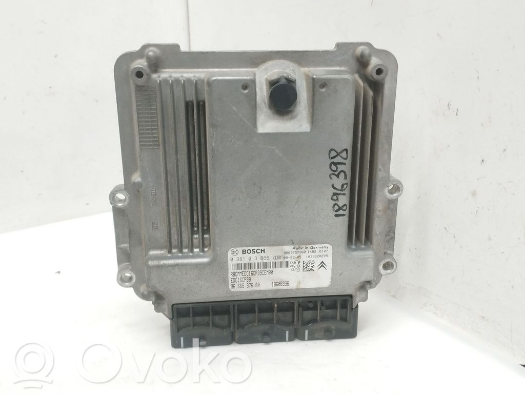 Engine control unit/module   0281013666,9666537680,1860B336