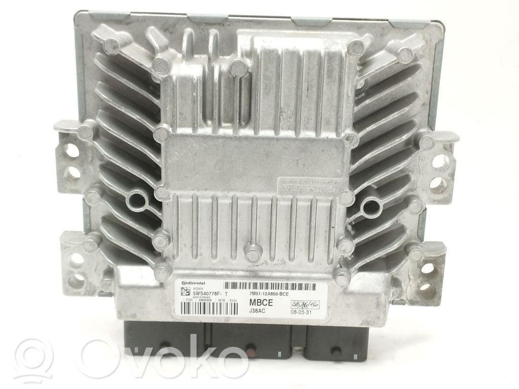 Sterownik / Moduł ECU   7M5112A650BCE,5WS40778F