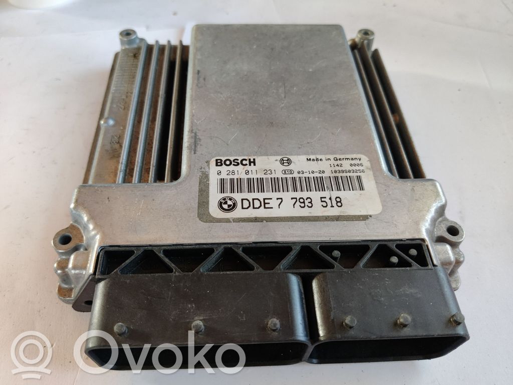 Engine control unit/module   DDE7793518,7793518,0281011231