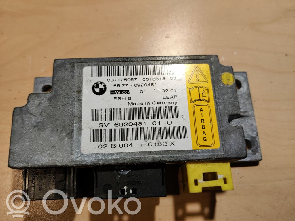 Module de contrôle airbag   65776920481