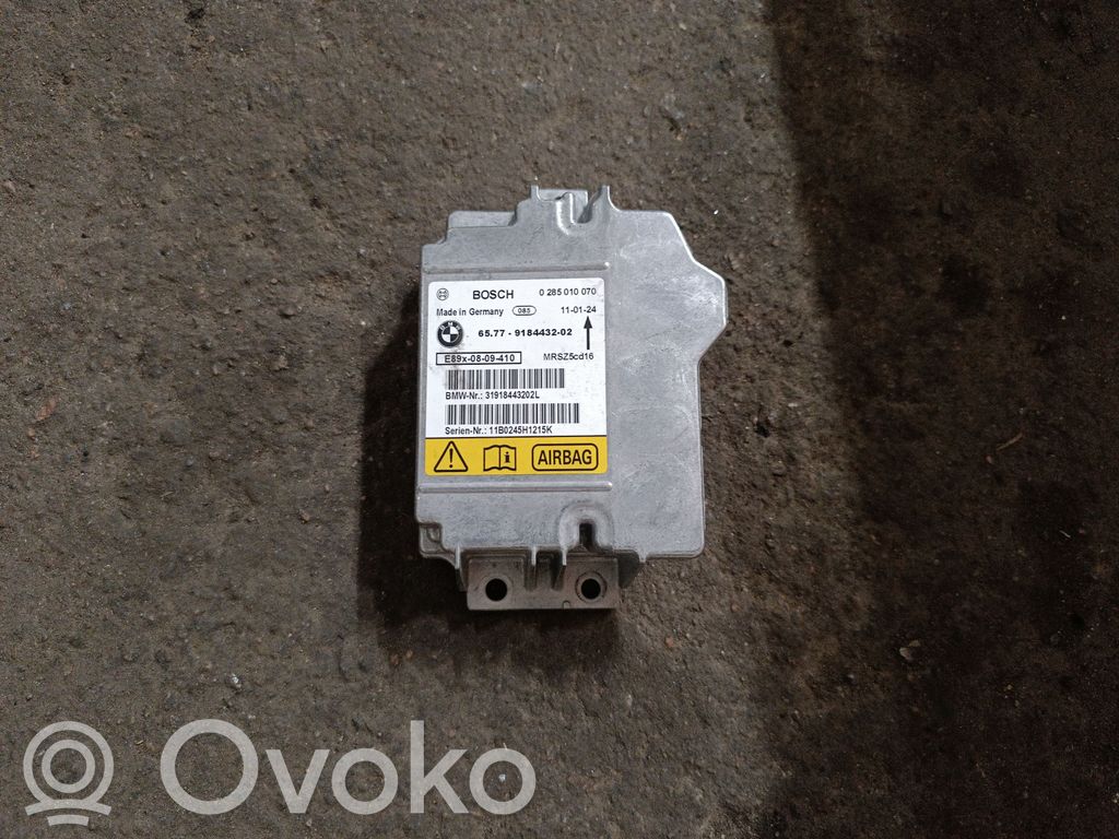 Module de contrôle airbag   9184432,0285010070,31918443202L