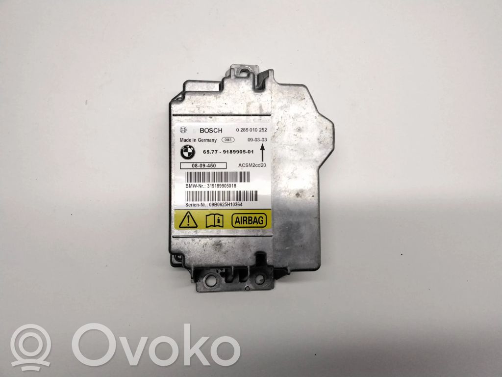 Airbag control unit/module   9189905,65779189905