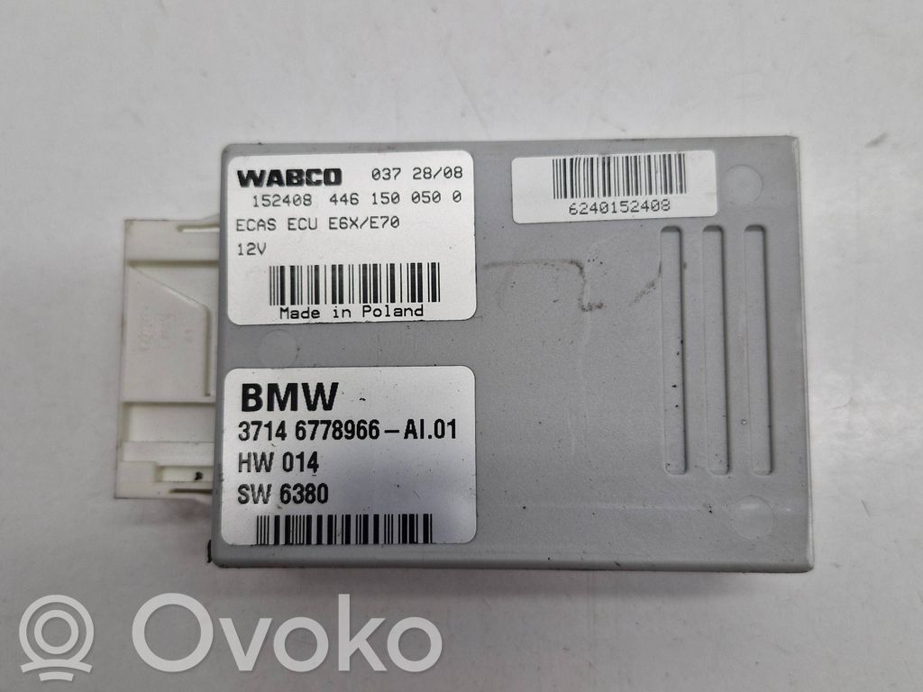 BMW X5 E70 Módulo de control de la suspensión neumática (trasera) 