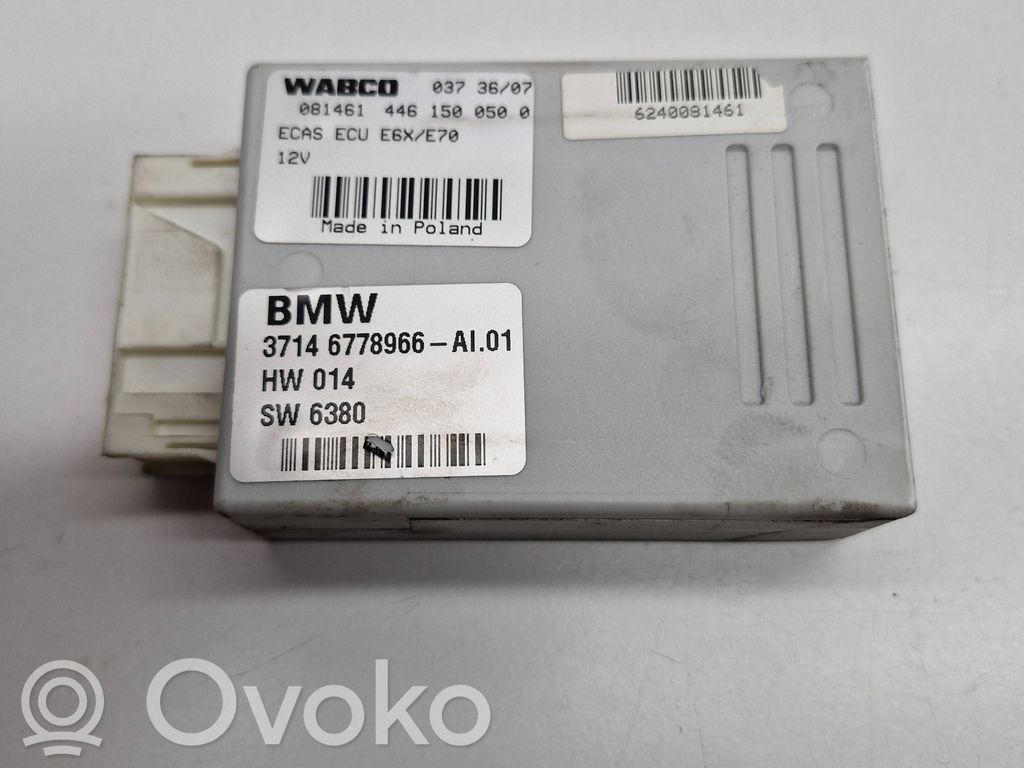 BMW X5 E70 Módulo de control de la suspensión neumática (trasera) 