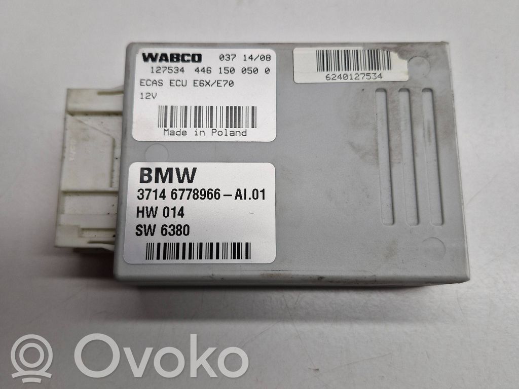 BMW X5 E70 Módulo de control de la suspensión neumática (trasera) 