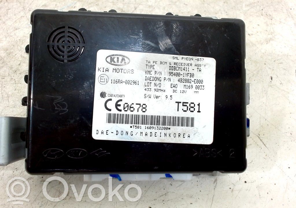 KIA Picanto Module de contrôle carrosserie centrale 