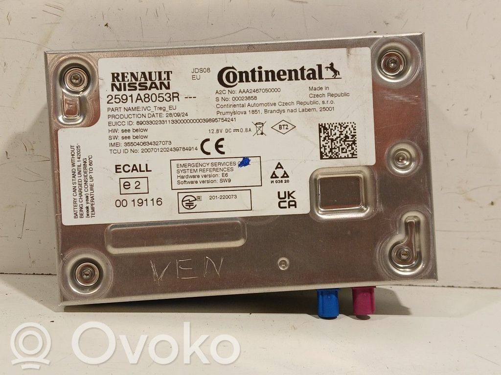 Renault Kangoo III GPS navigation control unit/module 