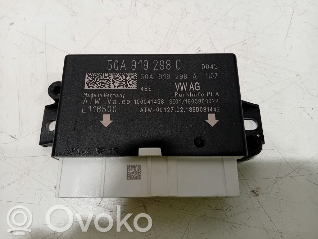 Volkswagen Polo VI Unidad de control/módulo PDC de aparcamiento 