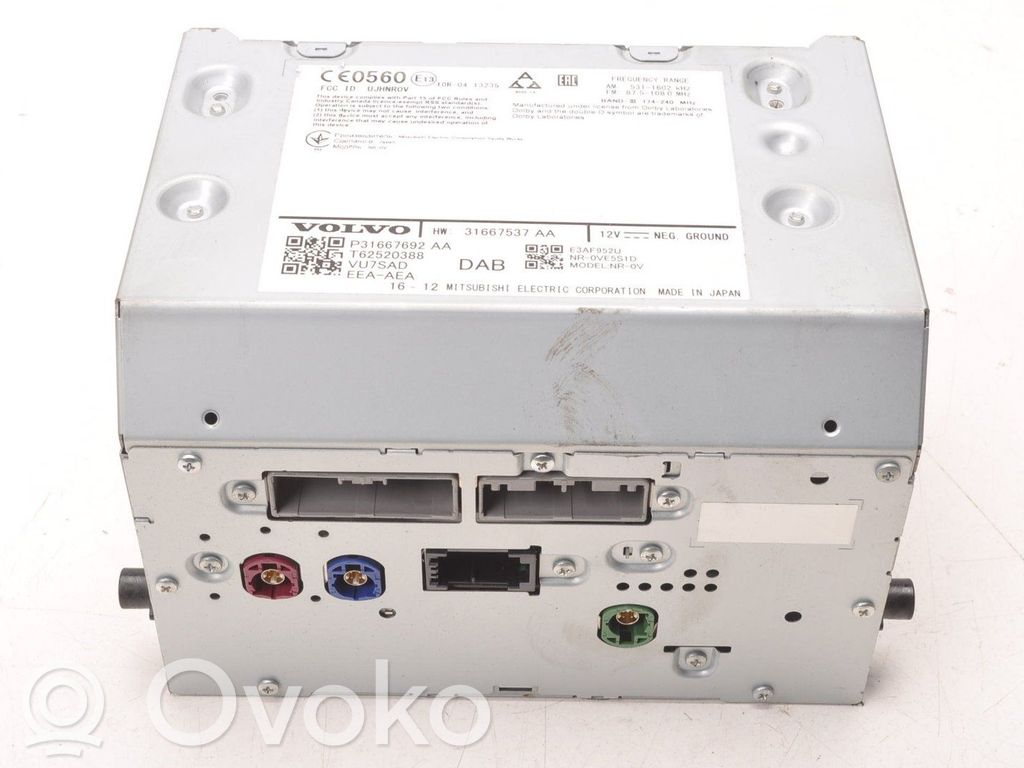 Volvo S90, V90 Panel / Radioodtwarzacz CD/DVD/GPS 