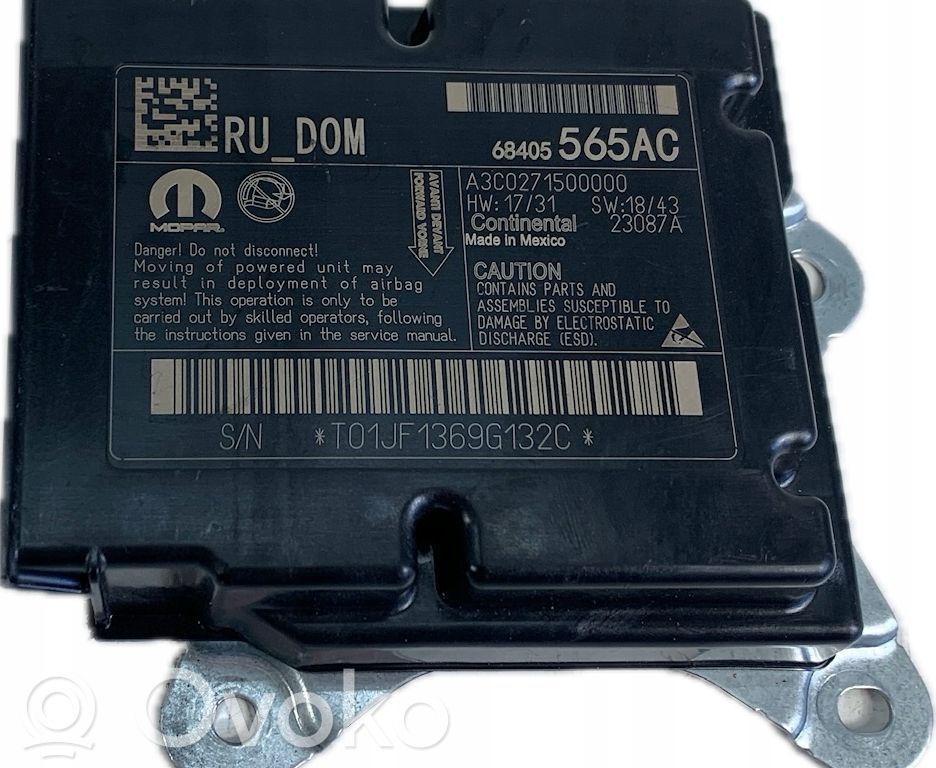 Airbag control unit/module   68405565AC