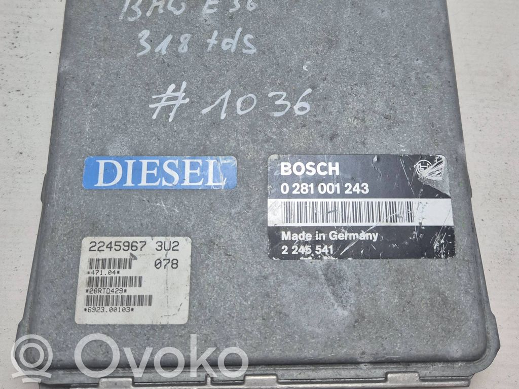 BMW 5 E34 Variklio valdymo blokas 