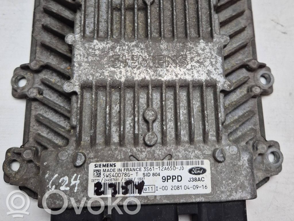 Engine control unit/module   3S6112A650JD,24495769,5WS40078G,2081040916