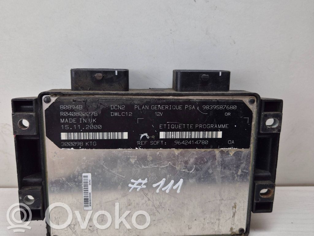 Engine control unit/module   9642414780