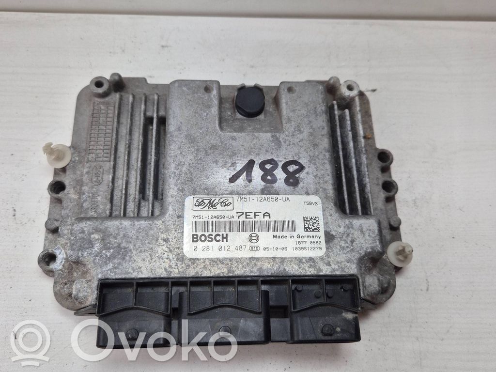 Engine control unit/module   7M5112A650UA,0281012487