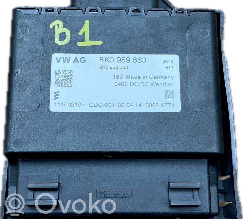 Otras unidades de control/módulos   8K0959663F
