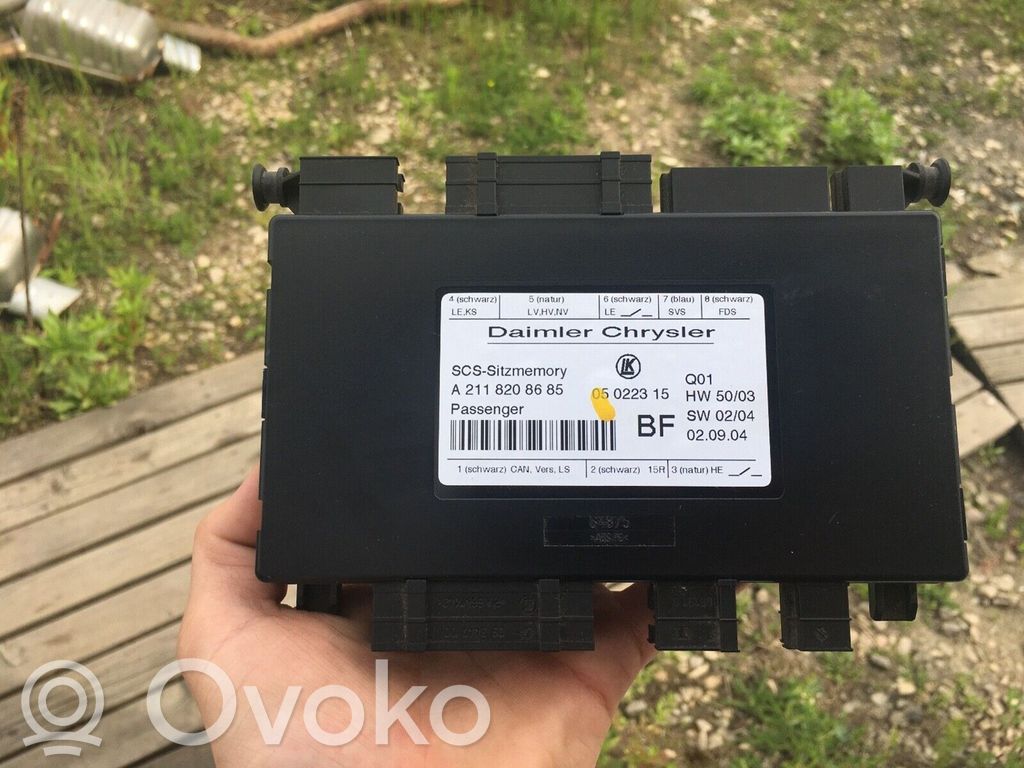 Mercedes-Benz E W211 Module de commande de siège 