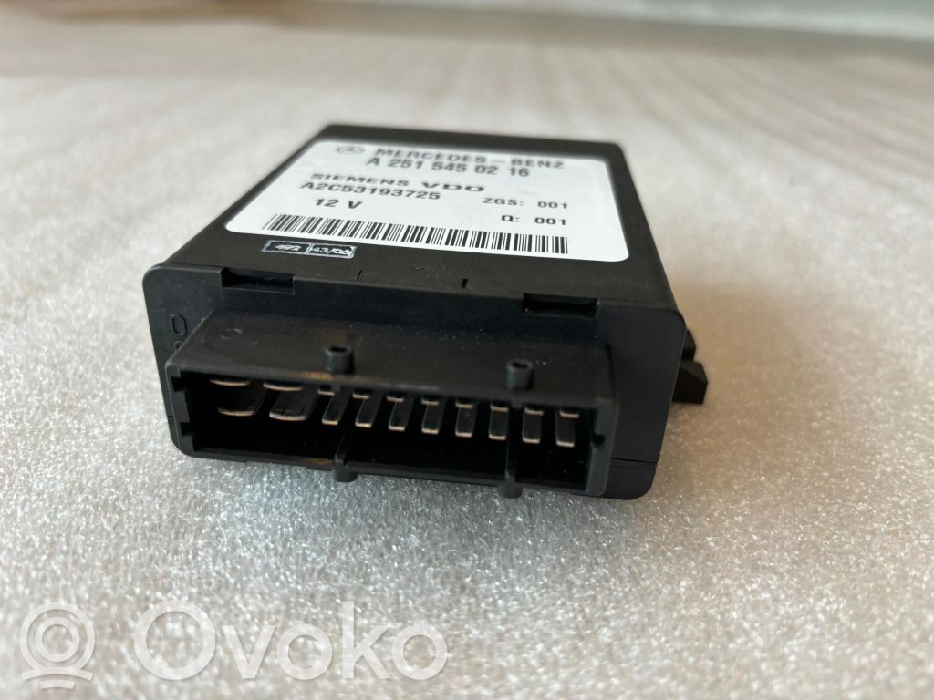 Mercedes-Benz R W251 Air suspension control unit module (rear) 