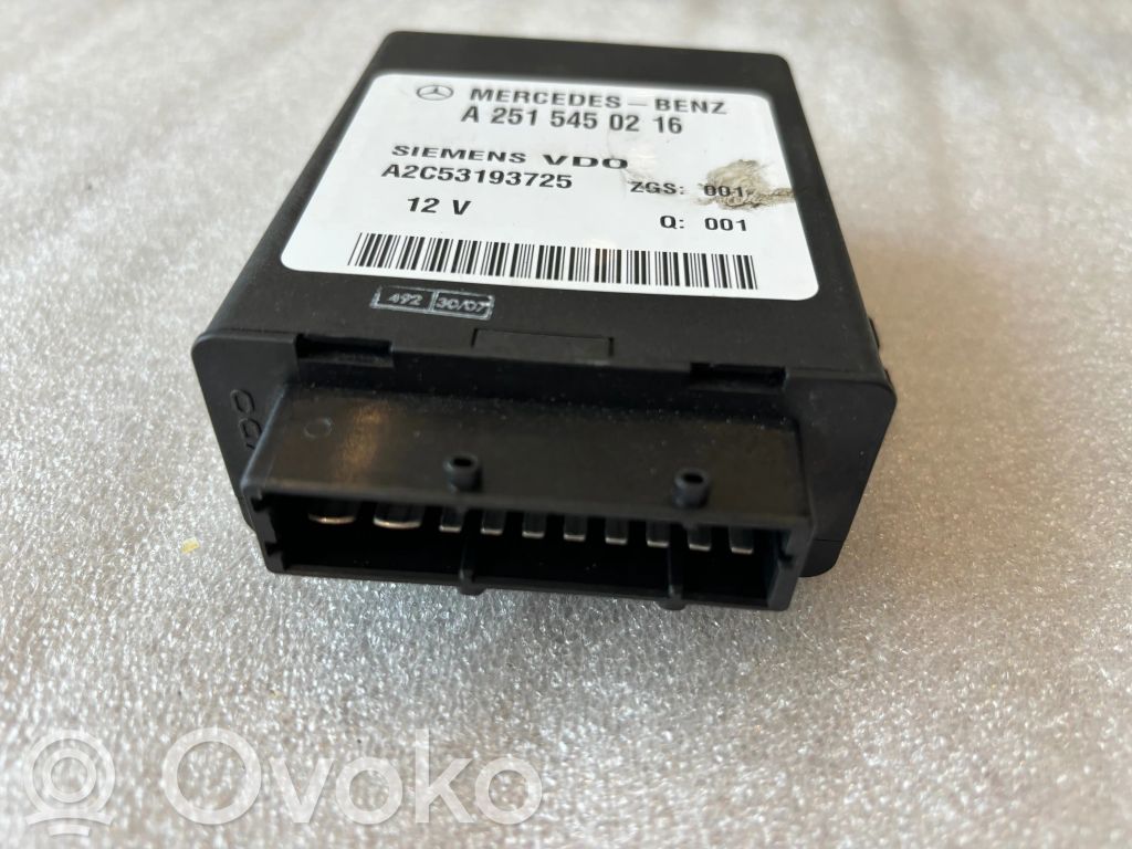 Mercedes-Benz R W251 Air suspension control unit module (rear) 