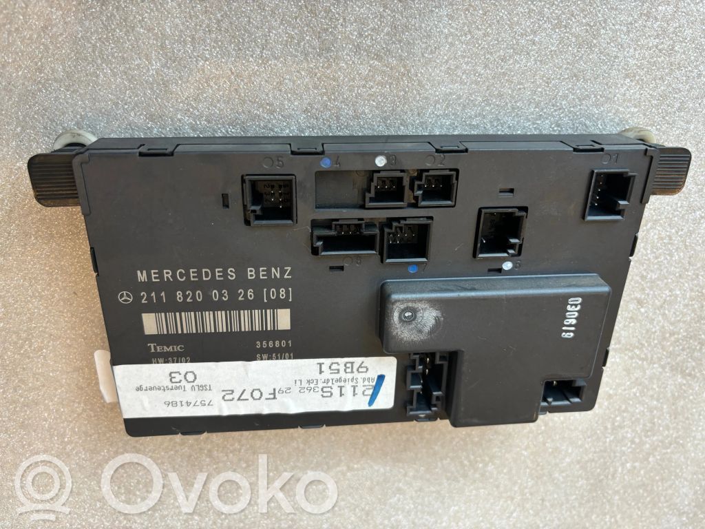 Mercedes-Benz E W211 Door control unit/module 
