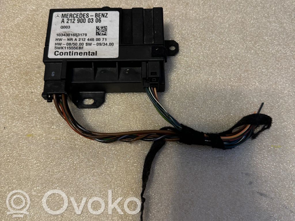 Mercedes-Benz E W212 Fuel injection pump control unit/module 