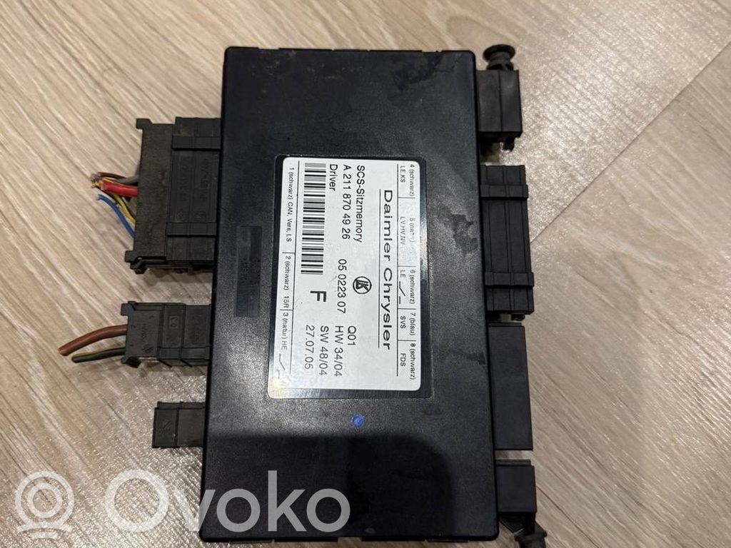 Mercedes-Benz GL X164 Seat control module 