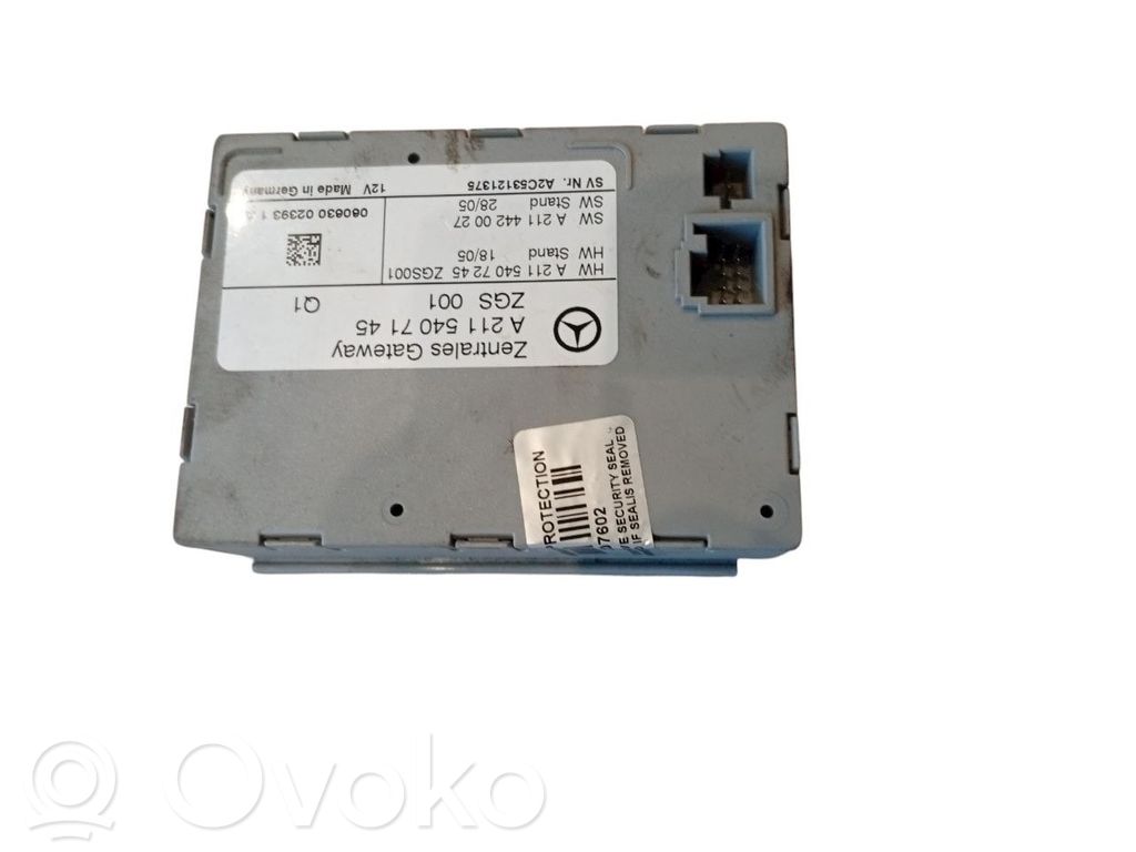 Moduł sterowania Gateway   A2115407145,A2114420027,A2115407245,2115407145