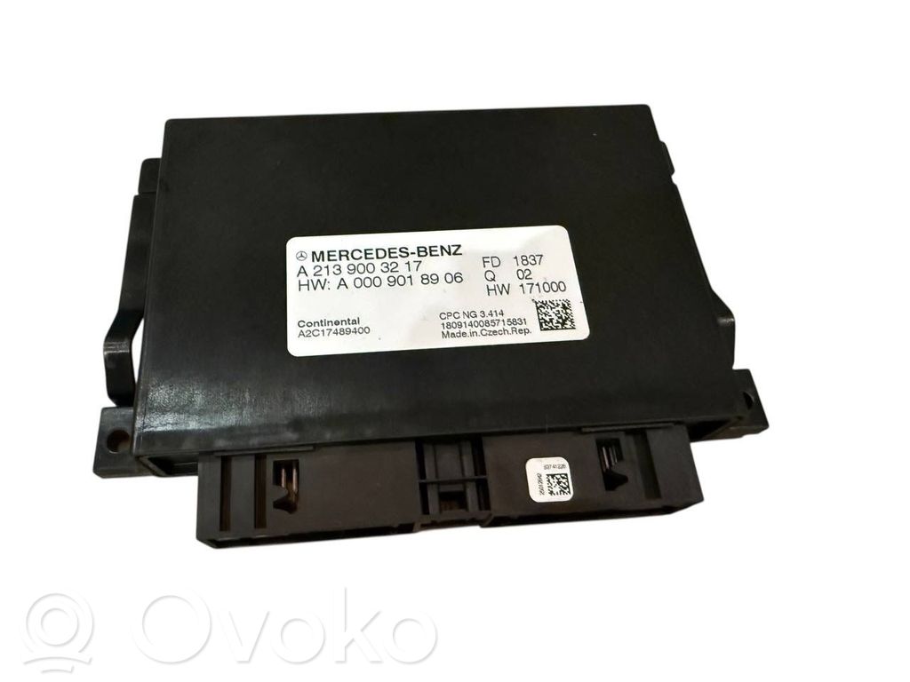 Mercedes-Benz E W213 Module de contrôle de boîte de vitesses ECU 
