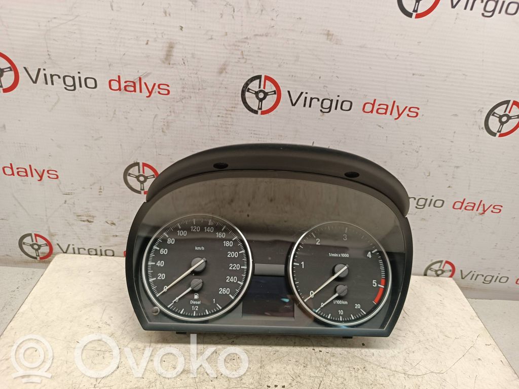 BMW 3 E90 E91 Spidometrs (instrumentu panelī) 