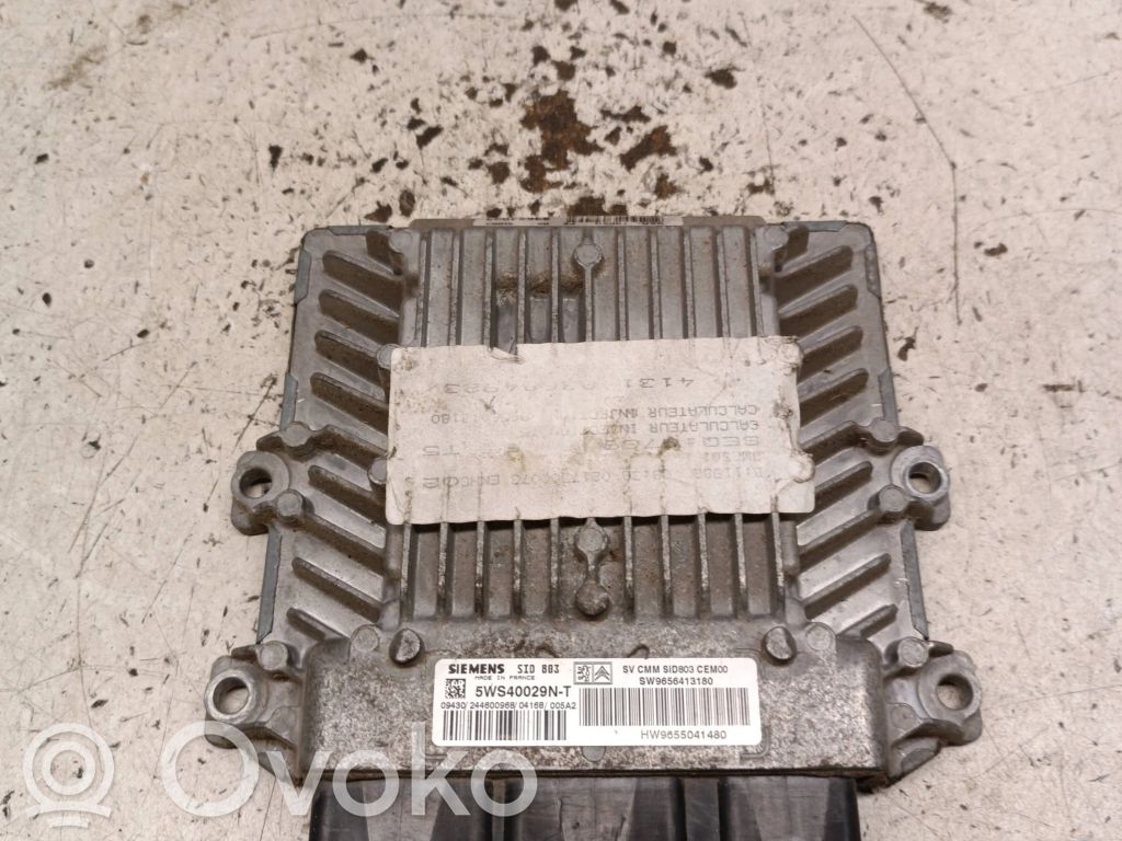 Engine control unit/module   9655041480,5WS40029NT,9656413180