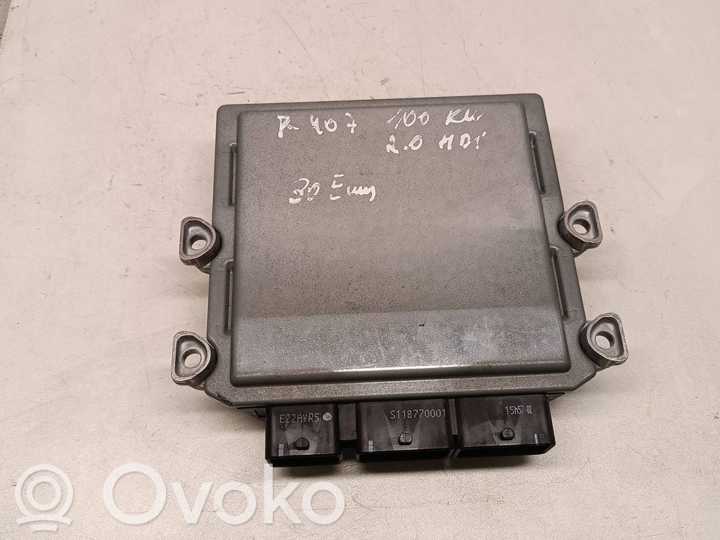 Peugeot 407 Engine control unit/module 