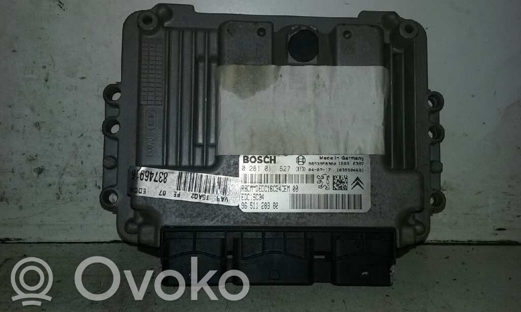 Engine control unit/module ECU   9651128880,0281011627
