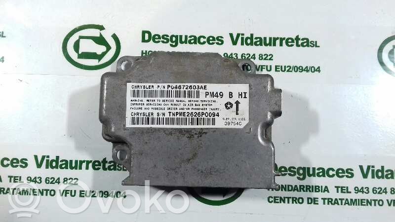 Airbag control unit/module   P04672603AE,TNPME2626P0094