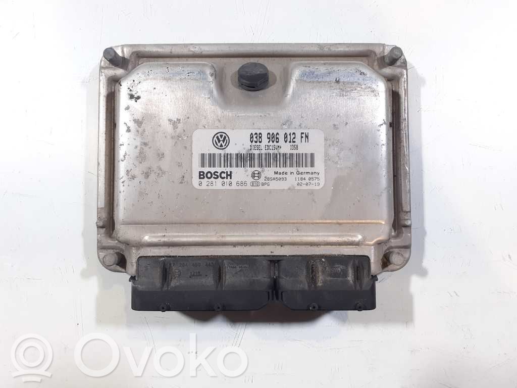 Engine control unit/module ECU   038906012FN,0281010686