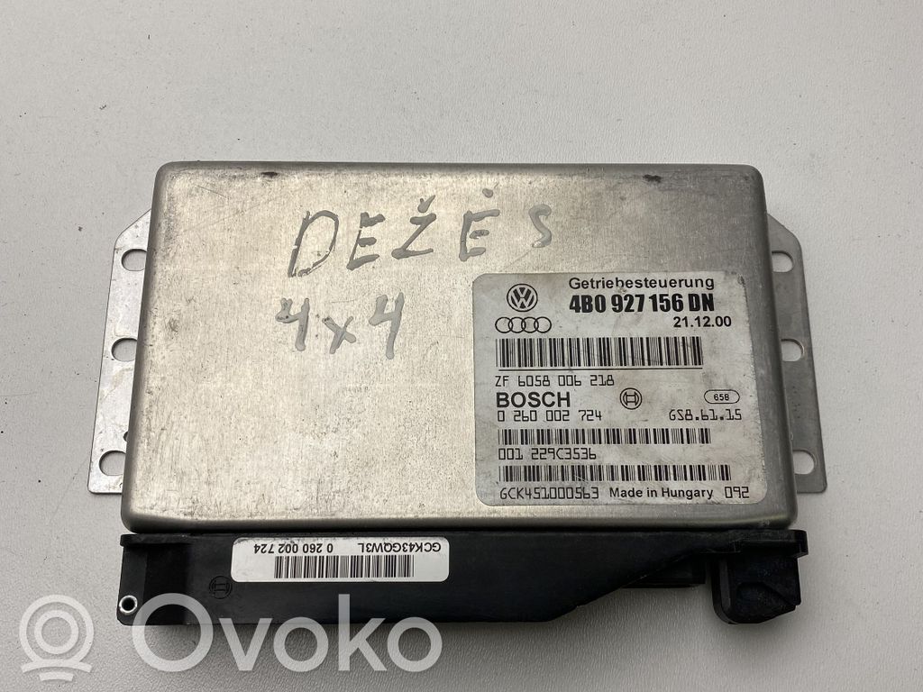 Gearbox control unit/module   4B0927156DN,4B0927156DN,0260002724