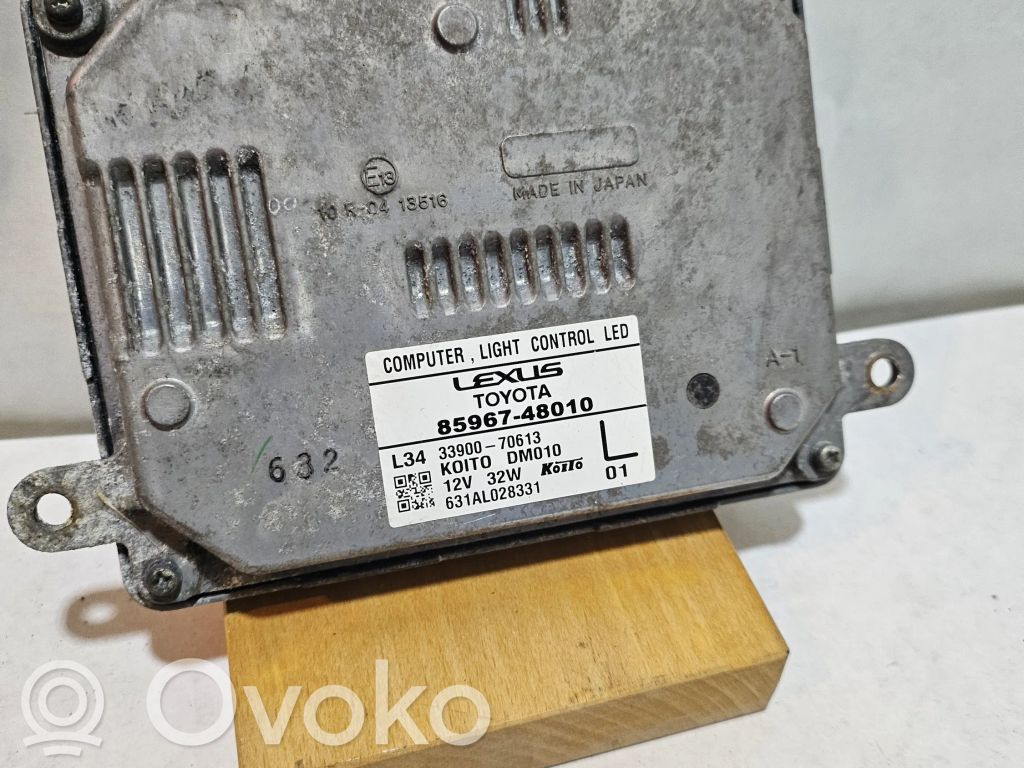 Lexus RX 450H Unidad de control/módulo de los faros xenón 