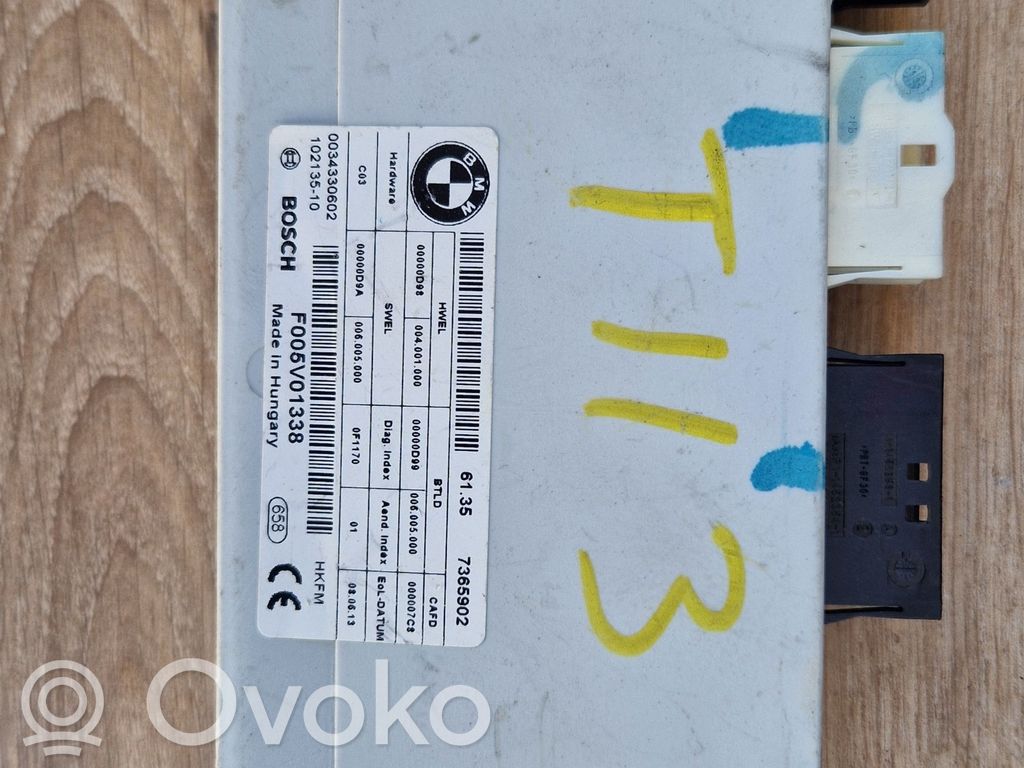 BMW 5 GT F07 Tailgate/trunk control unit/module 