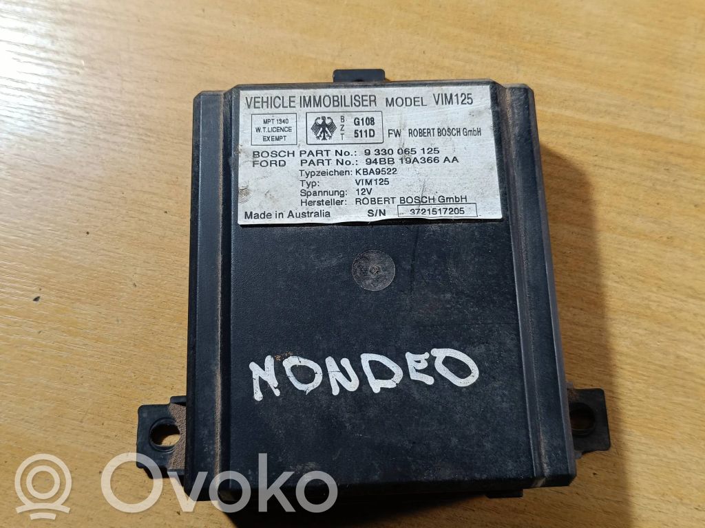 Ford Mondeo MK I Immobilizer control unit/module 