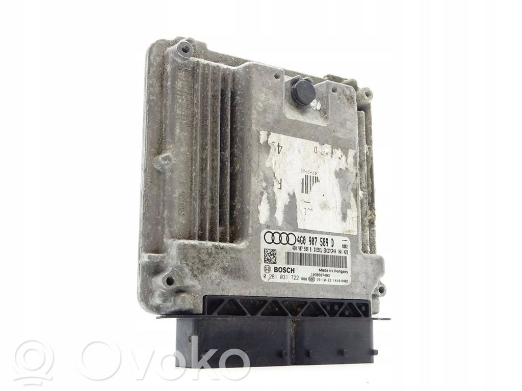 Engine control unit/module ECU   4G0907589D,0281031722,4G0907589B