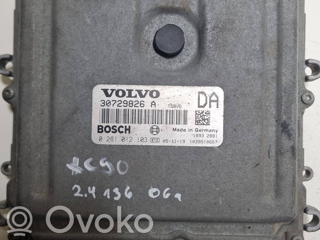Engine control unit/module   30729826,0281012103