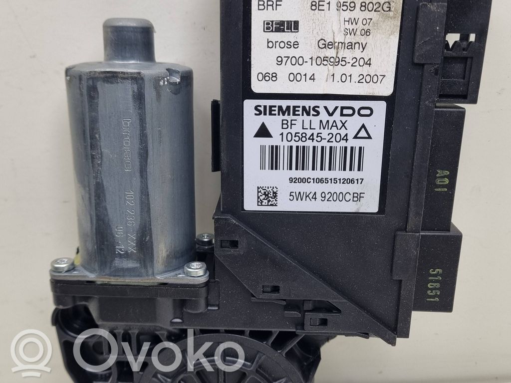 Audi A4 S4 B7 8E 8H Silnik regulatora szyby drzwi przednich 