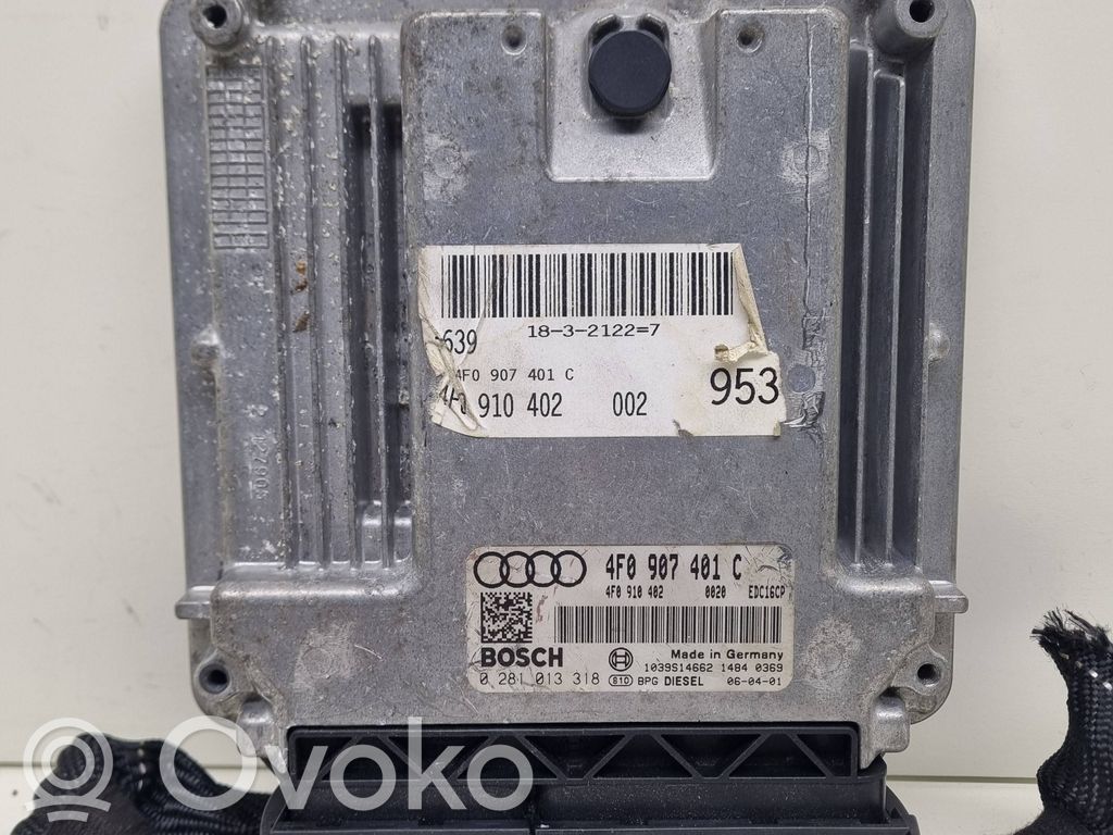 Engine control unit/module   4F0907401C,4F0910402,0281013318