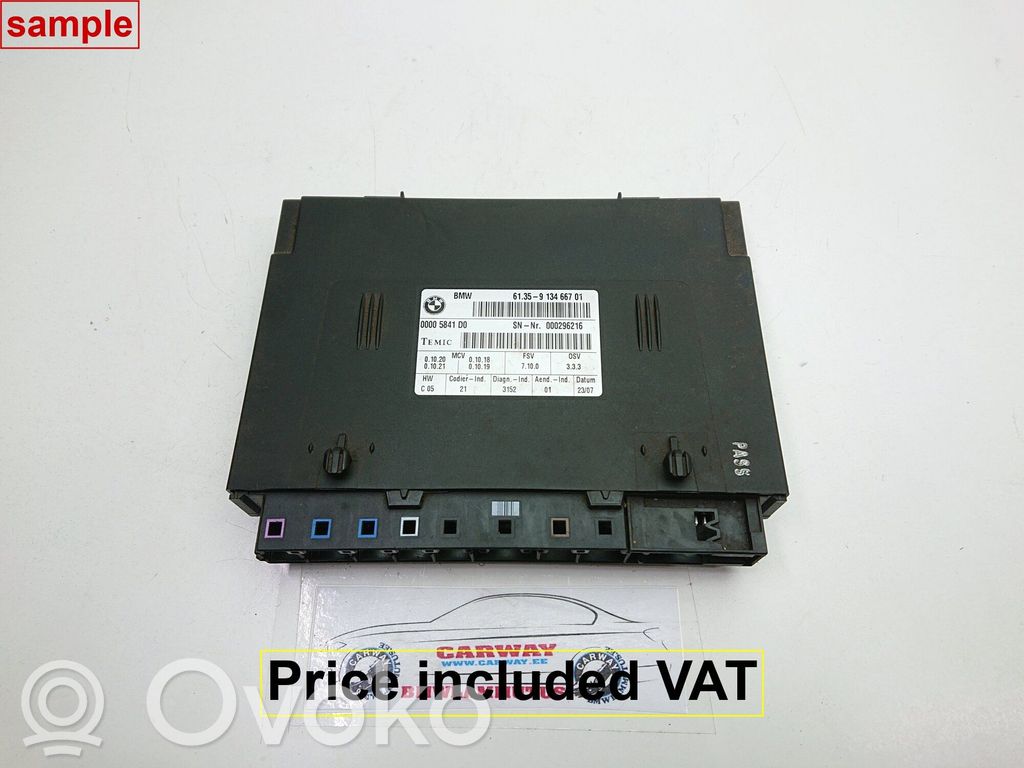 Other control units/modules   61359196936,9196936,61359134667,6926358,9134662,9134667,9148265,9196936,9221861,9264974