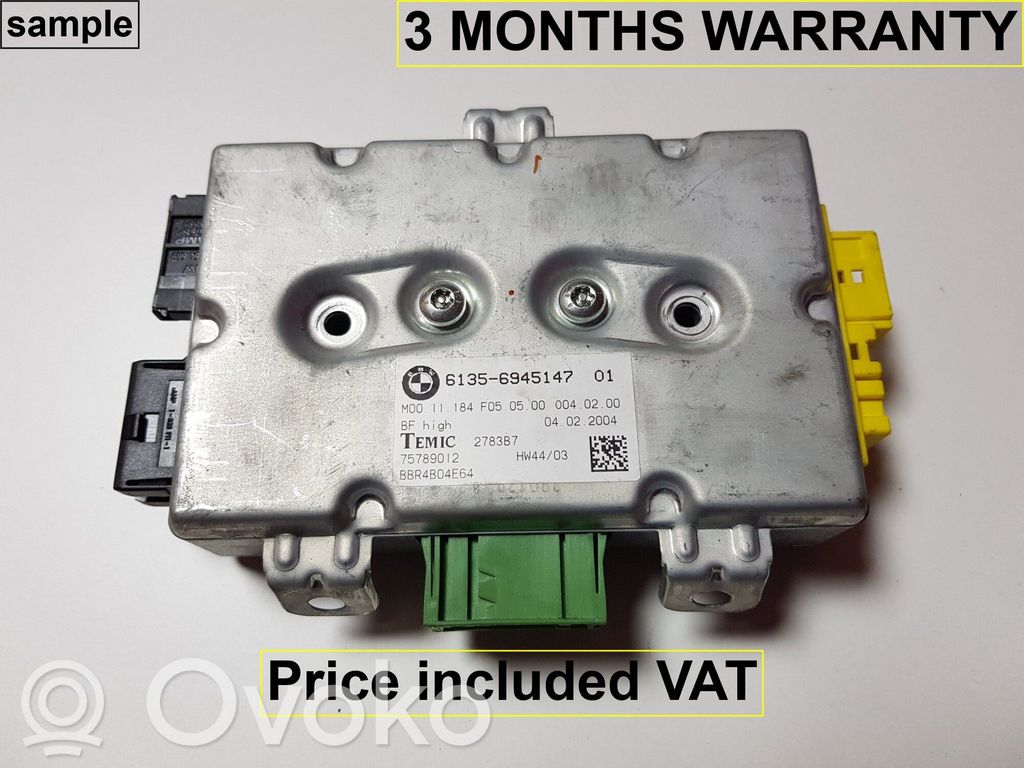 Unité de commande module de porte   61359110846,9110846,61356945147,6933484,6941430,6944501,6945147,6948690,6952984,6957760,6963014,6976154,9110846