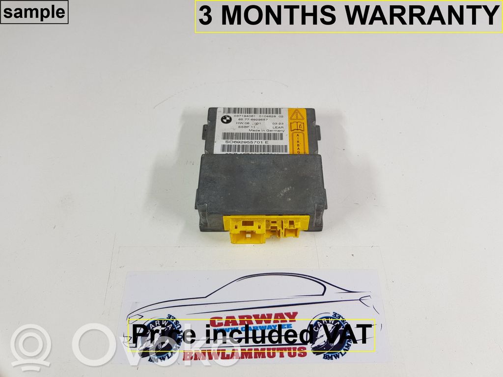 BMW 7 E65 E66 Module de contrôle airbag 