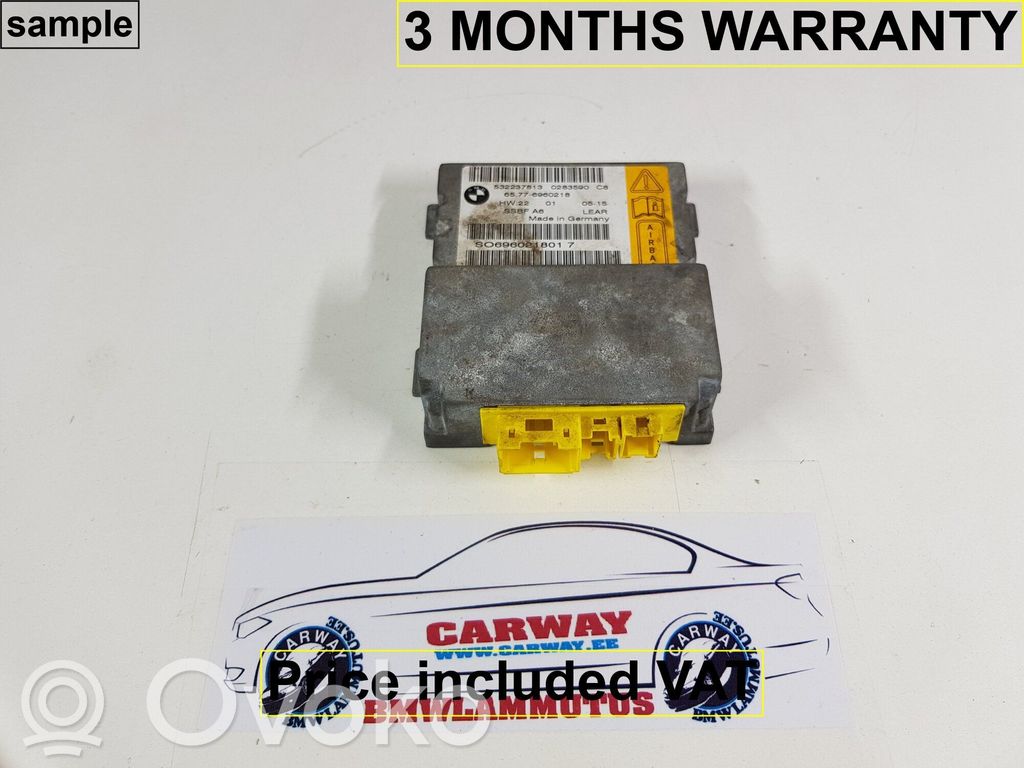 BMW 7 E65 E66 Unitate/modul de comandă airbaguri 