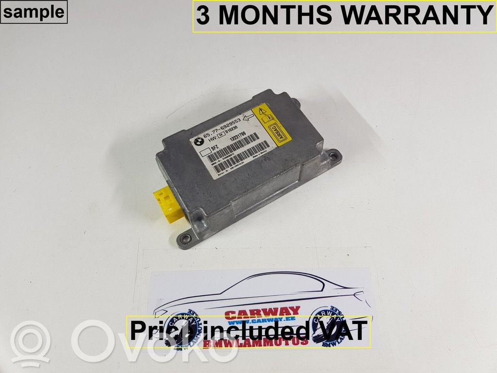 BMW 7 E65 E66 Module de contrôle airbag 