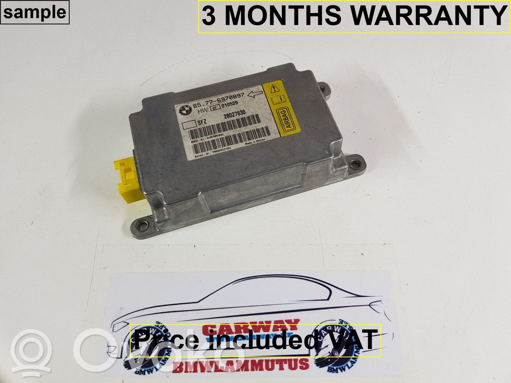 Airbag control unit/module   65776970897,6970897,6960225,0153412,0412292,6946103,6949901,6970897